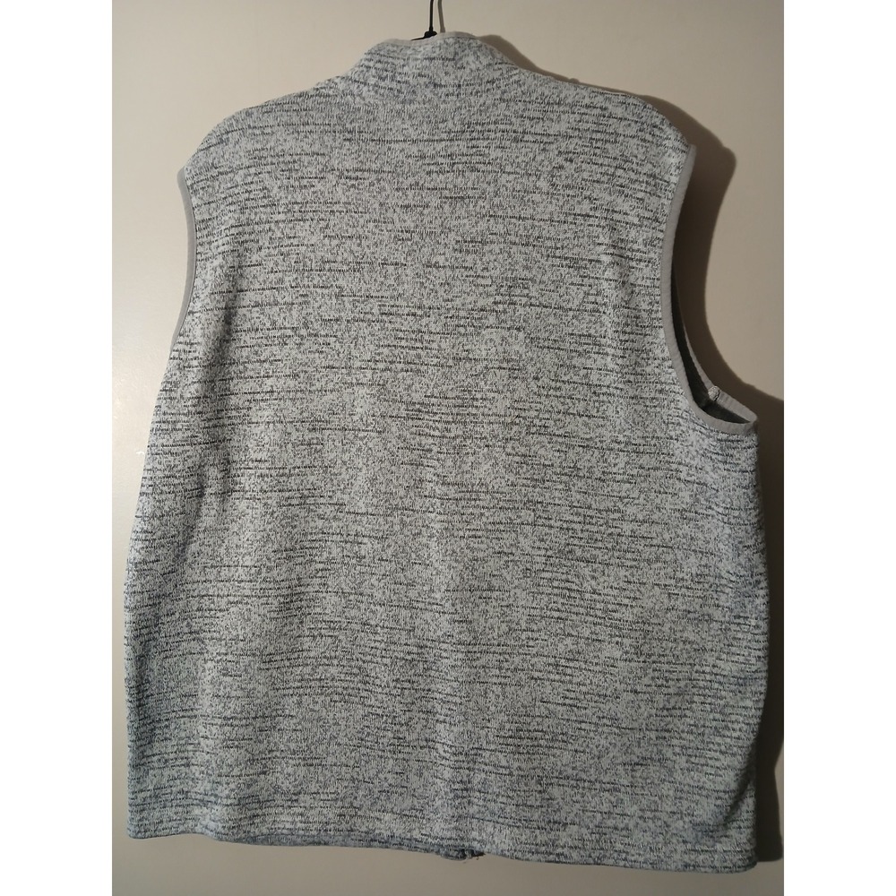 Lake Trail Mens Fleece Vest XXL Gray Full Zip Pockets Outdoor Casual - Picture 6 of 6